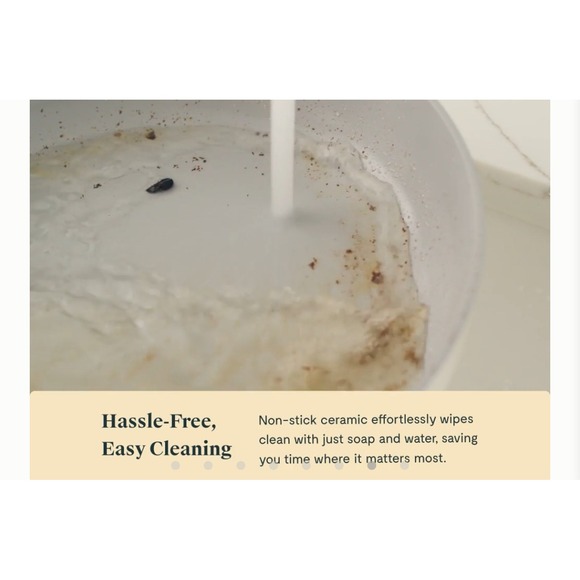 Caraway 12-Piece Ceramic Cookware Set - Grey Color - Non-stick and Non-Toxic New - Picture 13 of 16